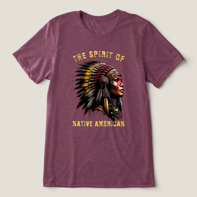 Camiseta Triblenda Americano nativo (Diseño delantero )