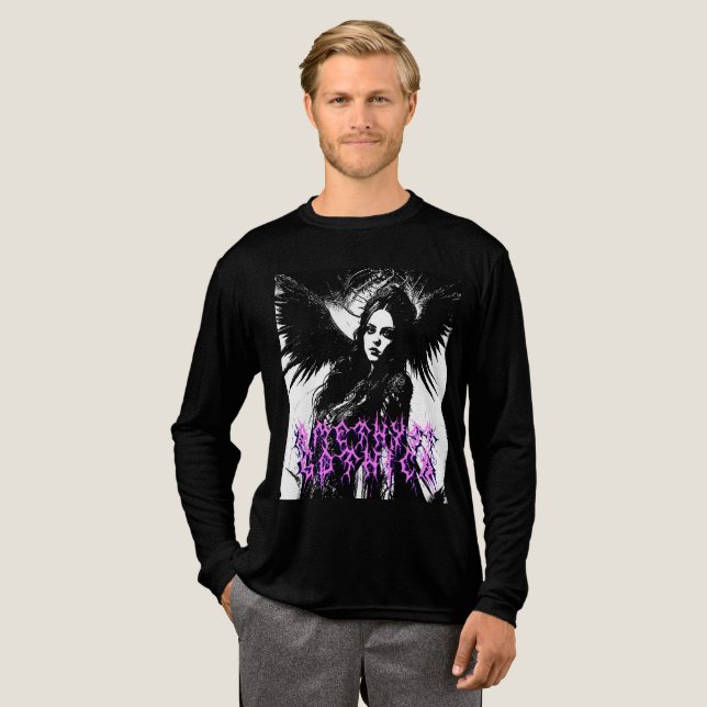 Camiseta Triblenda Amethyst Gothica Dark Angel Longsleeve (Anverso Completo)