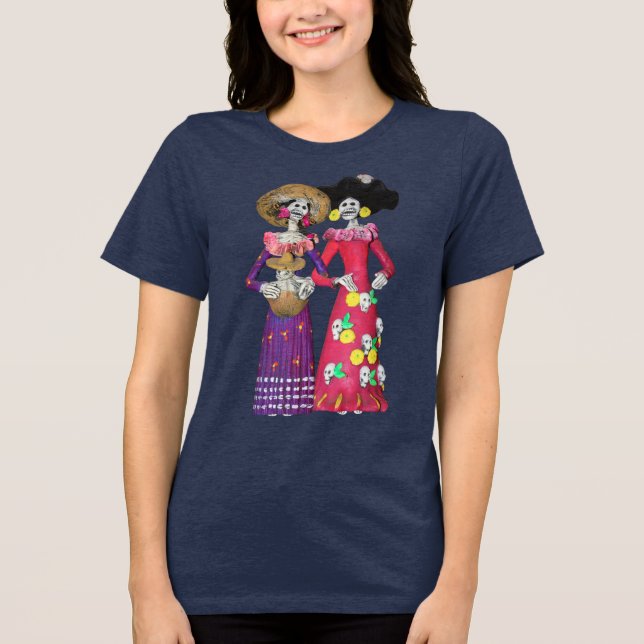 Camiseta Triblenda Amigas Calavera (Anverso)