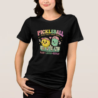Camiseta Triblenda Amigas Lindas de Pickleball – Juega • Ríe • Repite