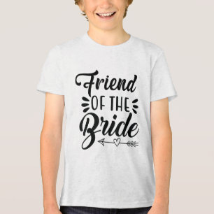 Camiseta Triblenda Amigo Del Partido De La Boda De Novia