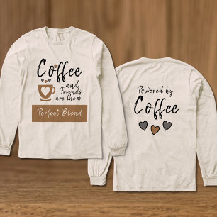 Camiseta Triblenda Amigos combinación perfecta café marrón