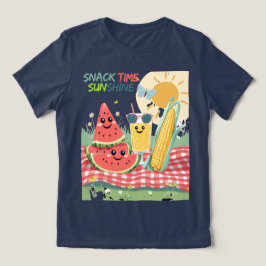 Camiseta Triblenda Amigos de picnic – Equipo de snacks de verano