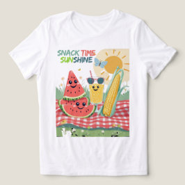 Camiseta Triblenda Amigos de picnic – Equipo de snacks de verano