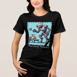 Camiseta Triblenda Amigos de Pixel: Perro de Mecha (Perro Robot) (cam