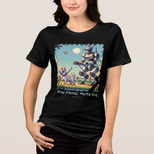 Camiseta Triblenda Amigos de Pixel: Perro de Mecha (Perro Robot) (cam