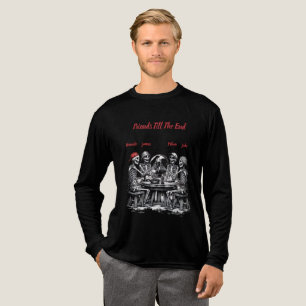 Camiseta Triblenda Amigos Hasta el Final Esqueleto Fiesta