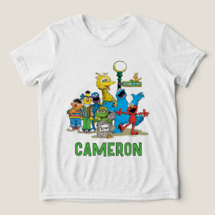 Camiseta Triblenda Amigos personalizados de Sesame Street vintage