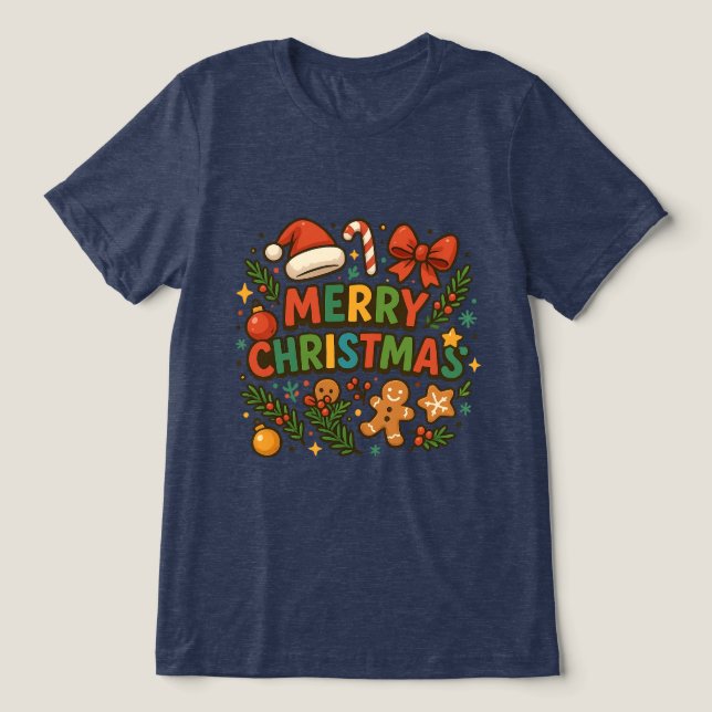 Camiseta Triblenda AMITA | Merry Christmas Party Tee (Diseño delantero )