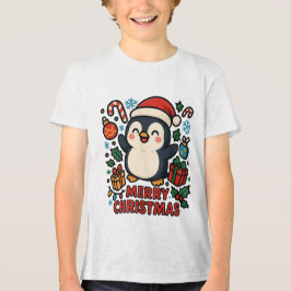 Camiseta Triblenda AMITA | Pingüino Feliz Navidad
