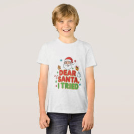 Camiseta Triblenda AMITA | Querido Santa, Lo Intenté - Divertida Navi