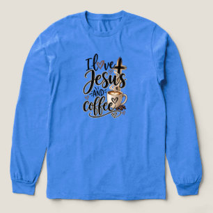 Camiseta Triblenda Amo a Jesús y el café