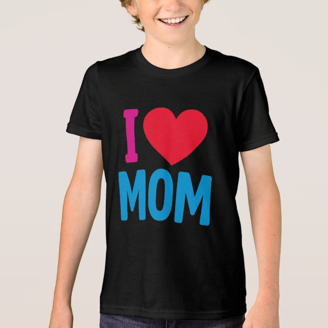 CAMISETA TRIBLENDA "AMO A LA MAMÁ" TSHIRT (Anverso)