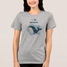 Camiseta Triblenda Amo a las ballenas