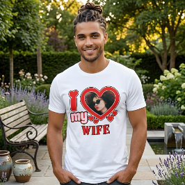 Camiseta Triblenda Amo a mi esposa Personalizado