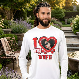 Camiseta Triblenda Amo a Mi Esposa Personalizado