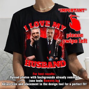 Camiseta Triblenda amo a mi esposo personalizado regalo de el día de