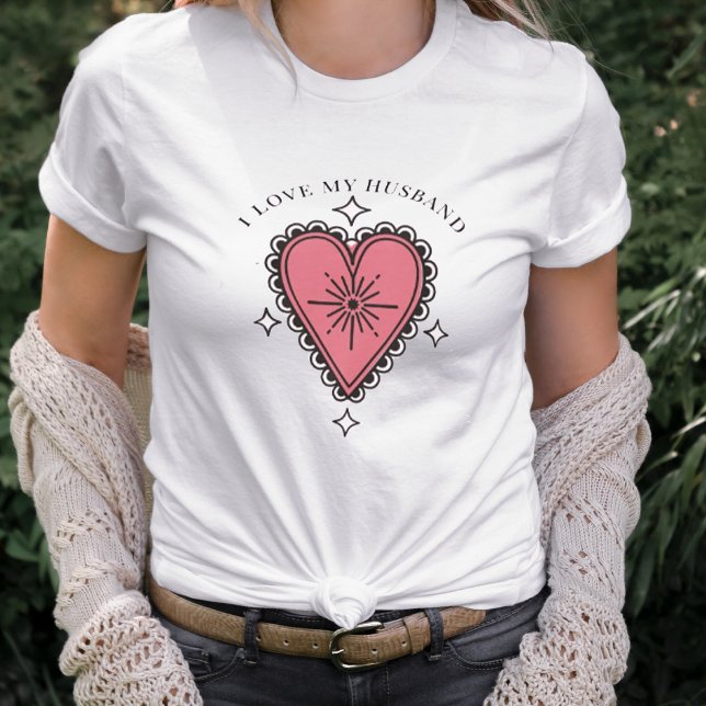Camiseta Triblenda Amo a mi marido (Subido por el creador)