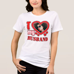 Camiseta Triblenda Amo a mi marido personalizado