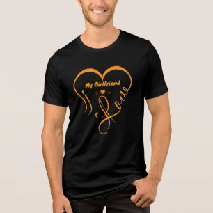 Camiseta Triblenda Amo a mi novia - I ♥ Us