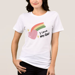 Camiseta Triblenda Amo A Mi Papá