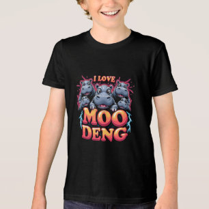 Camiseta Triblenda Amo a Moo Deng Baby Hippo Amantes