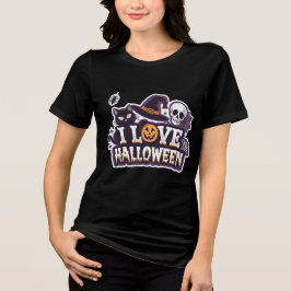 Camiseta Triblenda Amo la camiseta de las mujeres fantasmas de Hallow
