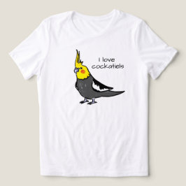 Camiseta Triblenda Amo las cacatúas grises normales