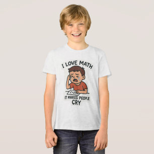 Camiseta Triblenda Amo las matemáticas - Funny Personalizado Pegatina