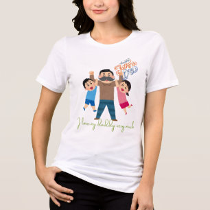 Camiseta Triblenda Amo mucho a mi papá - Un regalo lindo del día del 