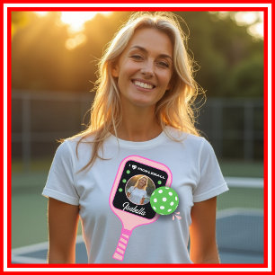 Camiseta Triblenda Amo Pickleball Paleta Rosa Foto Deportes FOTO