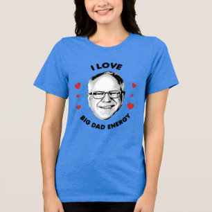 Camiseta Triblenda Amo Tim Walz Gran Energía de Papá