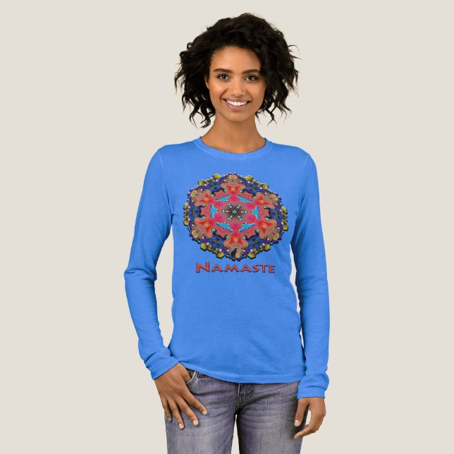 Camiseta Triblenda Amonium Namaste Caleidoscopio (Anverso Completo)