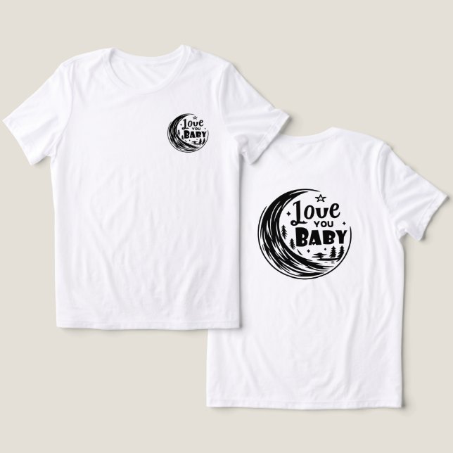Camiseta Triblenda Amor a la luz de la luna (Diseño Anverso y Reverso)