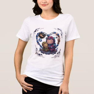 Camiseta Triblenda Amor Astronauta Maternidad Cósmica