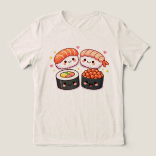 Camiseta Triblenda Amor de Sushi Kawaii