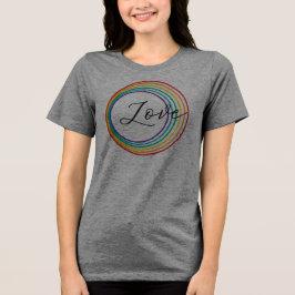 Camiseta Triblenda Amor en arco iris