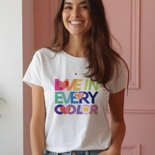 Camiseta Triblenda Amor en cada color Diversión LGBTQ Arcoiris color 