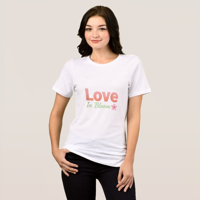 Camiseta Triblenda Amor en Flor (Anverso Completo)