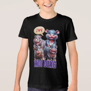 Camiseta Triblenda Amor moo Deng Thai divertido bebé hippo