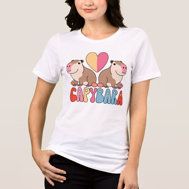 Camiseta Triblenda amor por el capibara, groovía (Anverso)