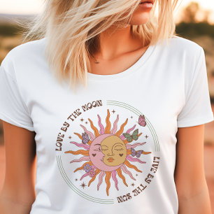 Camiseta Triblenda Amor por la Luna Retro Boho Sol