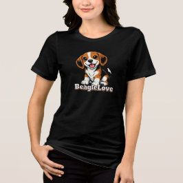 Camiseta Triblenda Amor por los Beagle | Amantes de los Perros