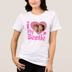 Camiseta Triblenda Amor por mi mejor amiga Foto Personalizada 