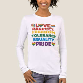 CAMISETA TRIBLENDA AMOR RESPETO IGUALDAD DE ORGULLO LIBRE