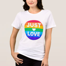 CAMISETA TRIBLENDA AMOR Y APOYO AL ORGULLO LGBTQ