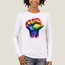 CAMISETA TRIBLENDA AMOR Y APOYO AL ORGULLO LGBTQ