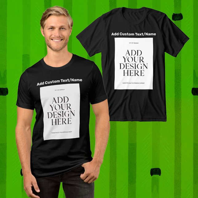 Camiseta Triblenda Añadir su propia imagen fotográfica Texto de image (Upload or Add Your Own Photo Image Picture Logo Text Here Custom Tees T-Shirt (Design Front) Gifts)