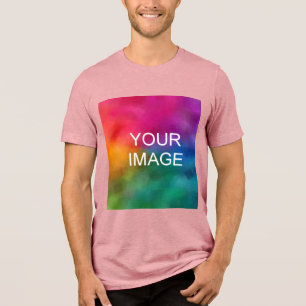 Camiseta Triblenda Añadir subir tu propio logotipo de fotos Mens Mauv