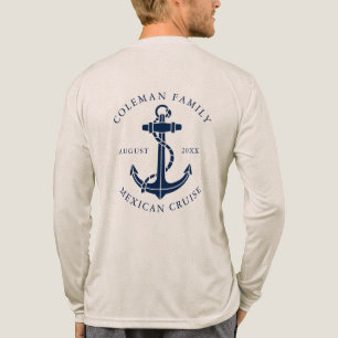 Camiseta Triblenda Ancla de barco náutico de crucero familiar persona